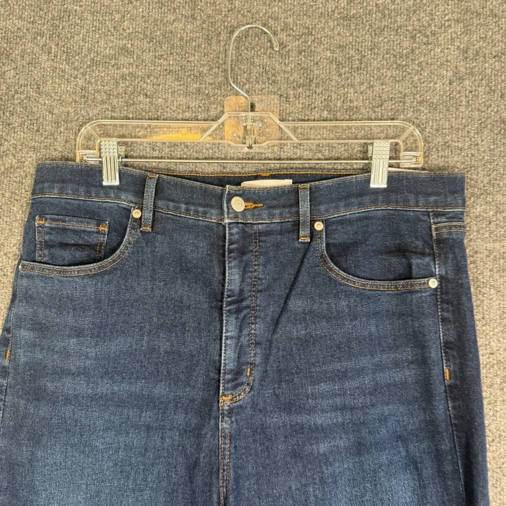 Ann‎ Taylor Loft Made and Loved Jeans Womens 32/14 Blue Slim Flare Jeans NEW